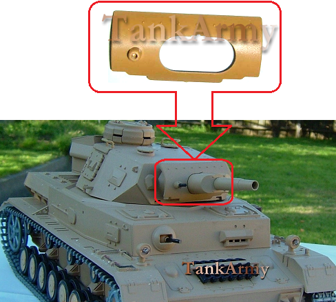 Panzer IV F1 mantlet armor (grey color)